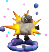 Exploding Sheep Talent Statue